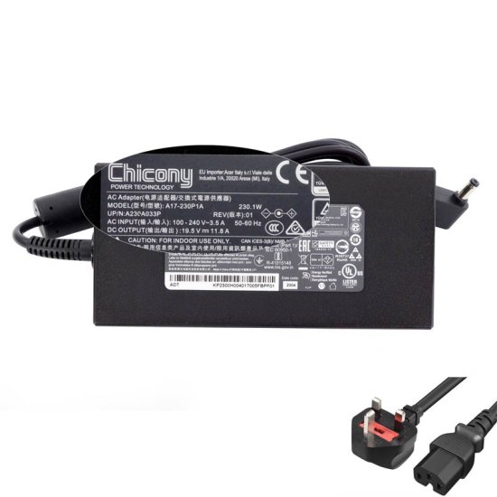 Original 230W Adapter Charger for Acer ConceptD 7 Pro (CN715-72P)