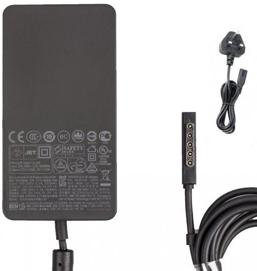 Original 12V 3.6A Microsoft 1514 1536 Charger Adapter