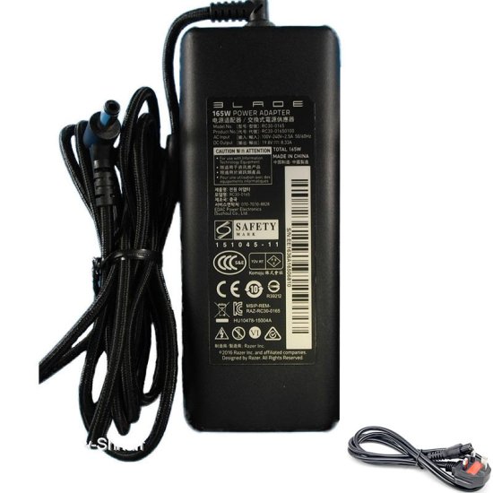 Original Razer Blade Pro RZ09-01663G54-R3G1 165W Charger Adapter