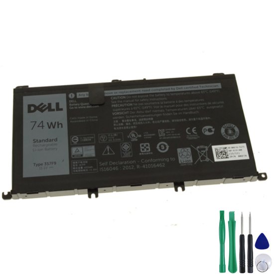 Original 74Wh Dell 00GFJ6 0GFJ6 0357F9 0GFJ6 357F9 71JF4 Battery