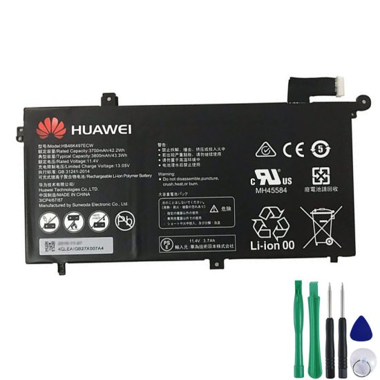 Origianl 42.2Wh Huawei MateBook D 2018(i5-8250U/8G/256G 1T/2G ) Battery